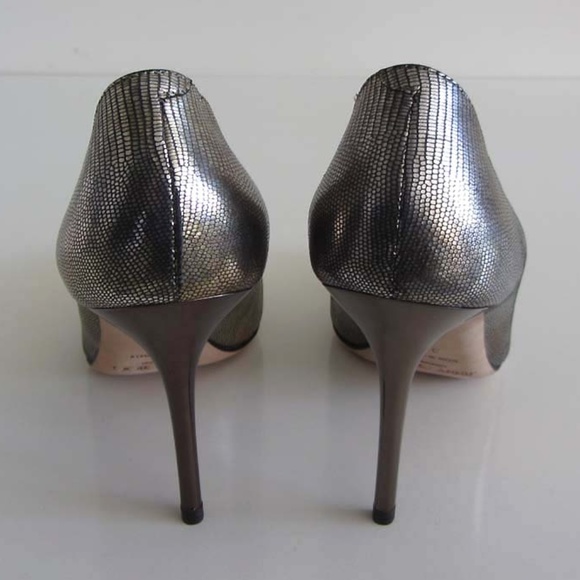 new JIMMY CHOO Agnes metallic lizard print pump 37 - Picture 6 of 8